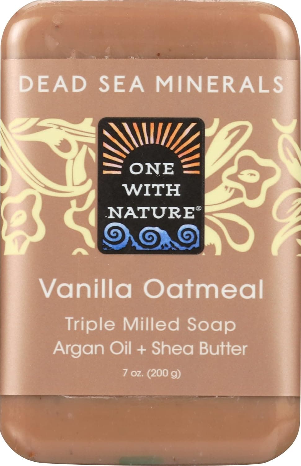 Dead Sea Minerals Soap Shea Butter Argan Oil Magnesium Sulfur Minerals All Skin Types Problem Skin Therapeutic Natural Vanilla Oatmeal 7 Oz Bar 1 Pack