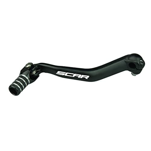 SCAR Folding Gear Shift Lever Shifter Pedal Forged Compatible with Yamaha YZ YZX 125 250 YZ125 YZ250 0526 Fantic XX XE 125 250 2226 Black