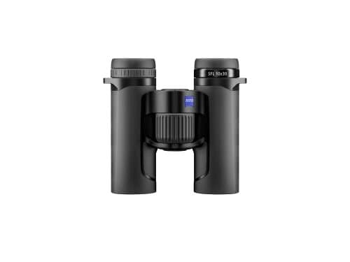 ZEISS SFL Binoculars Lightweight Compact Waterproof UltraHigh Definition Coated Glass for Bird Watching and Hunting for Twilight and Low Light Wildlife Observation with SmartFocus Black 10x30