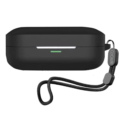 Cocoonkart Soft Silicone Case Cover for Realme Buds Air 7 | 7 Pro (2025) -Black