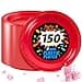 WELLIFE Red Party Plates 9 Inch 150 Count Plastic Disposable Plates for Dinner Party Easter Mothers Day