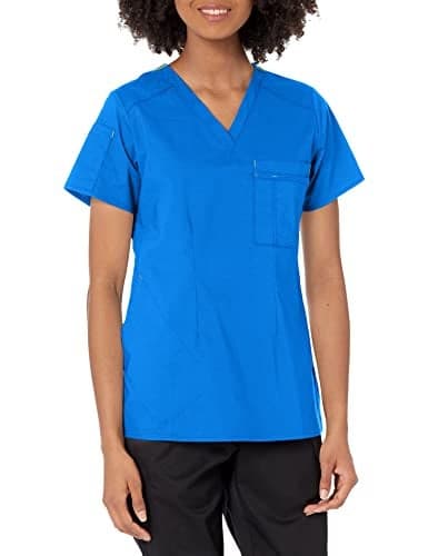 WonderWink Womens Joy V-Nk Tuck-In Scrub Top, Royal, Large US