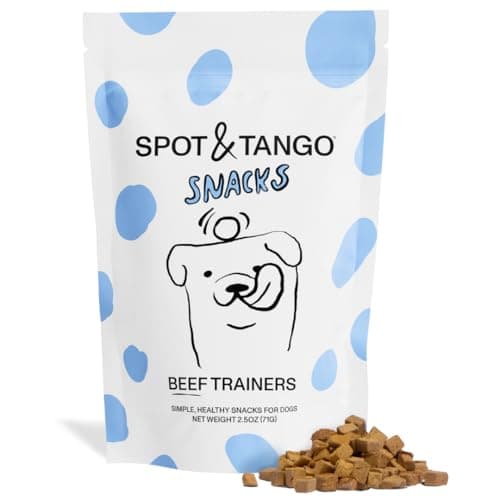 Spot & Tango Beef Dog Training Treats - 100% Beef Liver, Freeze-Dried Dog Snack - Grain & Gluten-Free - for Small, Medium, and Large Dogs - for Puppies Through Seniors