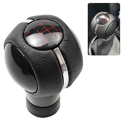 Cakievro Black LeatherABC 6 Speed Manual Gear Shift Stick Knob Fit for Mini Cooper F54 F55 F56 F57 F60 Gear Shift Knob 6 Speed2