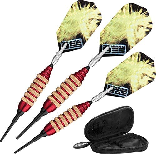 Viper Spinning Bee Soft Tip Dart Set with Casemaster Case Red 16 Grams