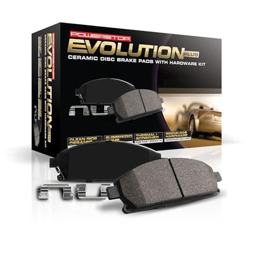 PowerStop Rear Brake Pads For Jaguar E-Pace 2018-19 |F-Pace 2017-20 |XE 2016-20 |XF 2016-24 |Land Rover Discovery Sport 2015-25 - Z17 Ceramic Brake Pads With Installation Hardware, 17-1821