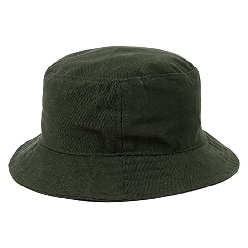 Zacharias Men's & Women's Cotton Bucket Fishermen Beach Cap Hat (Pack of 1) (X-01) (Green)