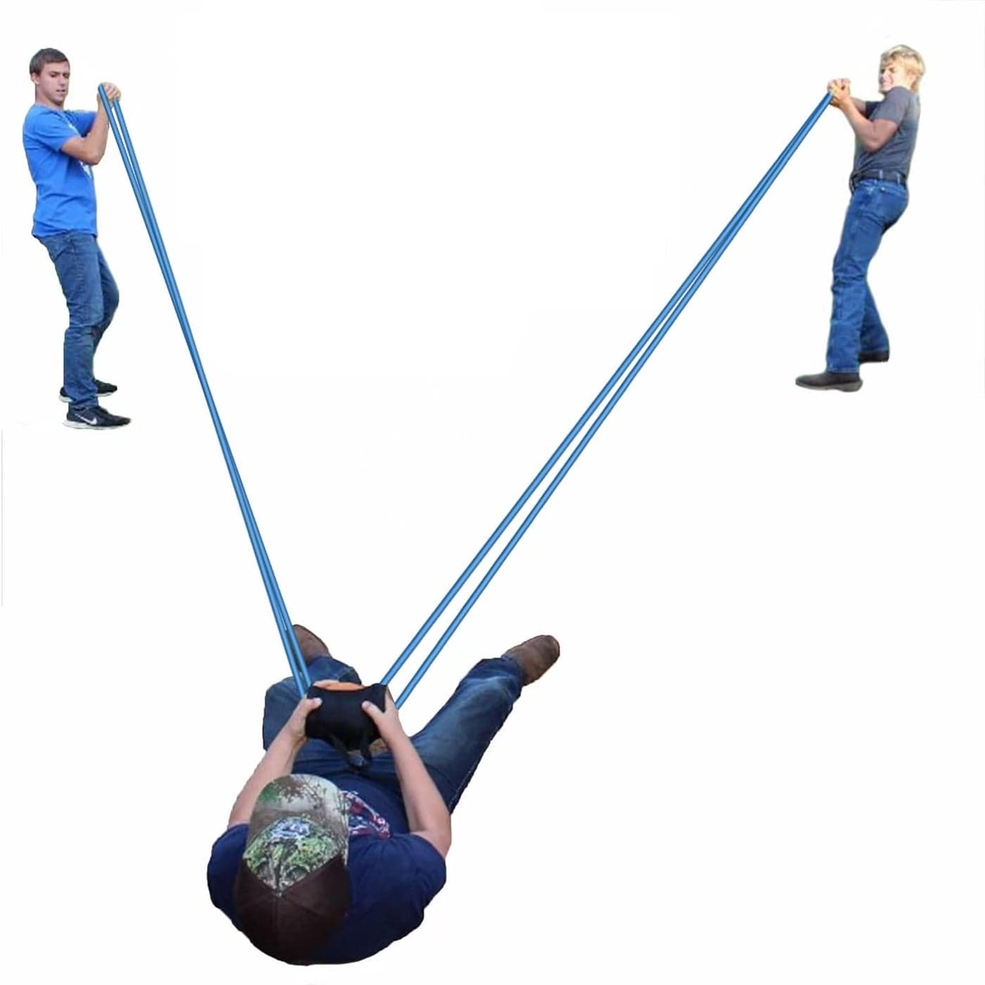 JANADIO Water Balloon Launcher 500 Yard Long Range,3 Man Slingshot with 500 Biodegradable Water Balloons,Giant Slingshot T-Shirt Launcher Cannons,Party Game Yard Toys for Kids and Aldults