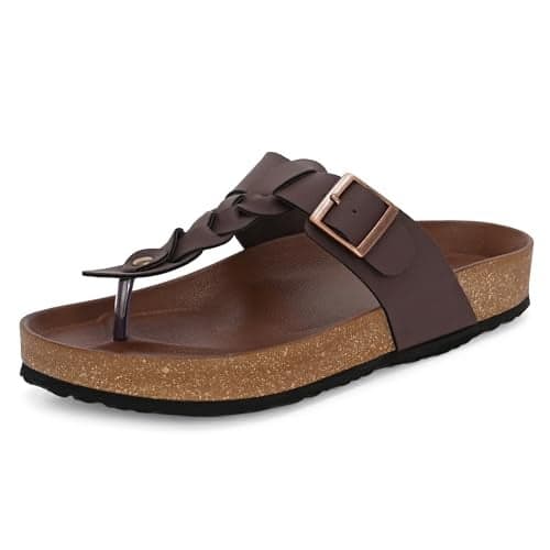 Centrino Mens Cushion Sliders/Slippers | PU Padding on the Footbed | Bounce Back Technology | Comfortable & LightWeight | Stylish & Everyday Flip Flops for Gents 6867-2_BROWN_8