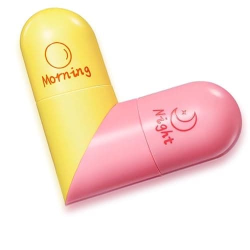 SeleneTenderaes Valentine's Day 2pc Heart Shaped Dual-use Deformable Lip Balm Stick - Honey,One end is colorless, while the other end is pink used as makeup, lipstick Keep Lips Moisturized, Gifts