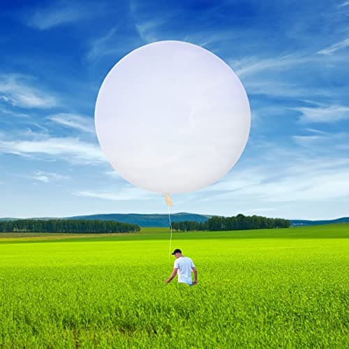Karenhi Professional Weather Balloon 120 Inch Giant Science Balloons for Meteorological Investigation Aerial Video Latex Jumbo Balloons for Birthday Wedding Holiday Party Decoration
