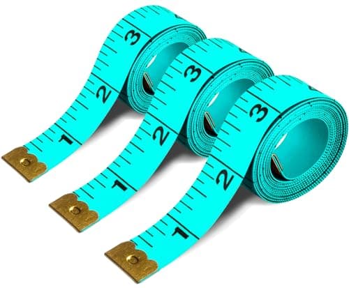 Tape Measure Fabric Body Measuring Tape Soft Seamstress Cloth Tape Measure Double Scale Fabric Tape Measurement for Sewing Cloth 60inch 3 Pack Craft Vinyl Tailor Ruler for Weight Loss Green