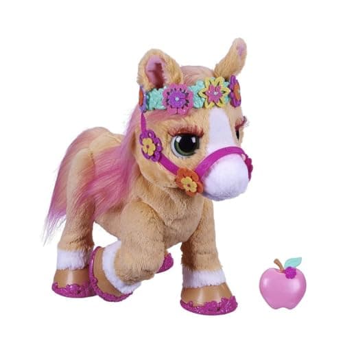 FurReal Cinnamon My Stylin Pony Toy 14Inch Electronic Pets 80 Sounds Reactions 26 Accessories Interactive Toys for 4 Year Old Girls and Boys and Up