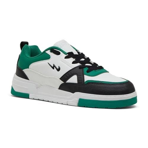 Campus Men's OG-27 WHT/D.GRN Sneakers - 8UK/India OG-27