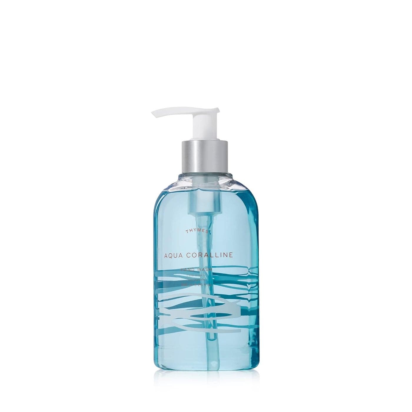 Thymes Moisturizing Hand Wash Soap with Pump Luxury Hand Soap Gently Cleanses Moisturizes Skin Care with Glycerin Kelp Serene Fresh Fragrance Aqua Coralline 825 oz