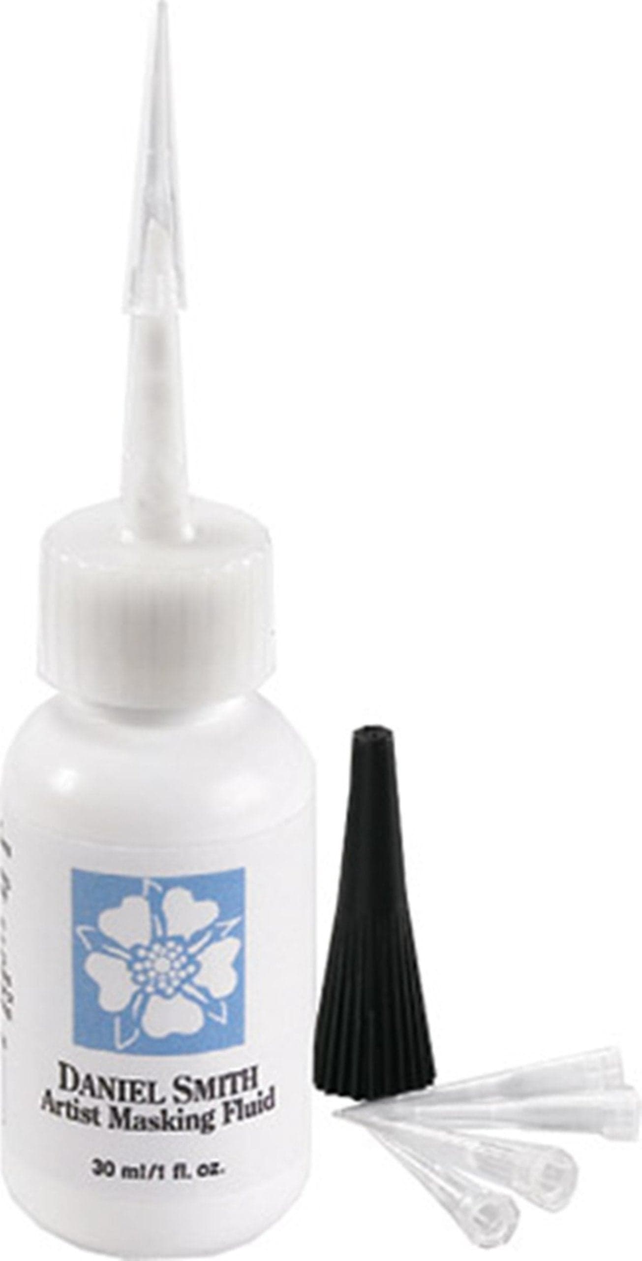 DANIEL SMITH 1oz Bottle with 5 Applicator Tips Artist Masking Fluid 284075001 White