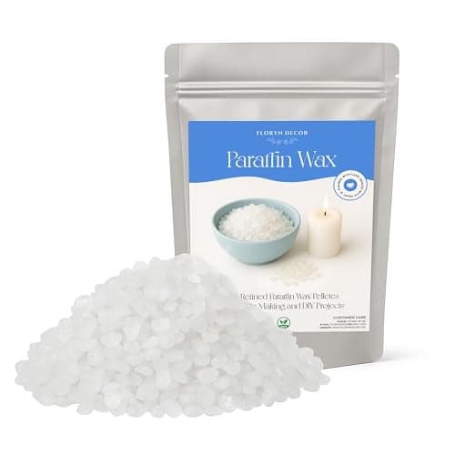 Floryn Decor - 100% Pure Paraffin Wax for Candle Making | Natural paraffinwax | Vegetable Wax for CandleMaking (Pack of 1 Kg)