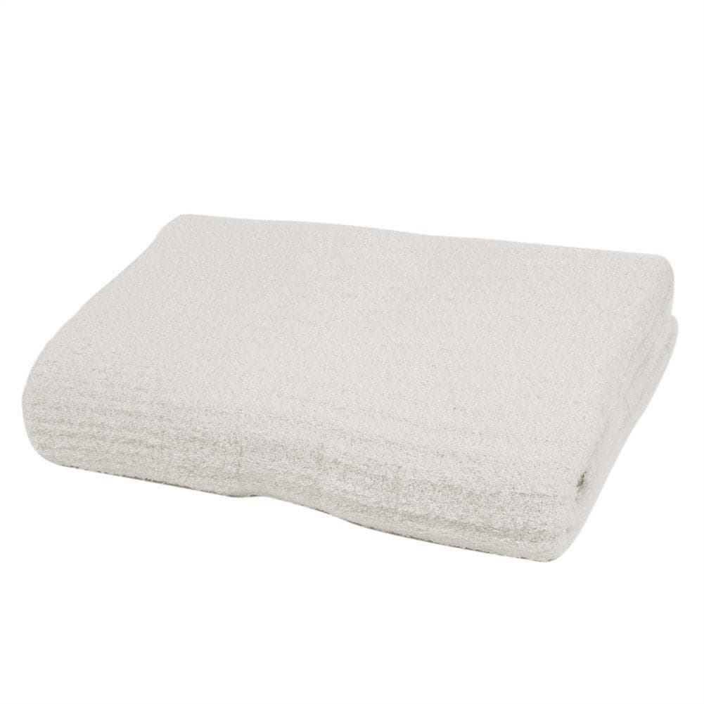 Barefoot Dreams Kids Unisex CozyChic Lite Ribbed Baby Blanket Pearl One Size