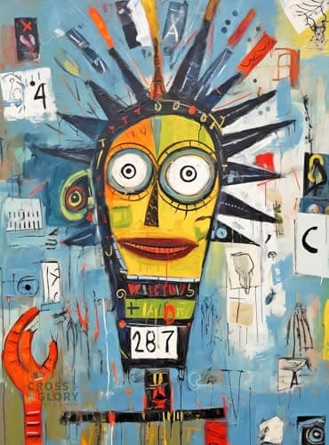 Cross Glory Cosmic Codex of Colors 1000 Piece Jigsaw Puzzle for Adults NeoExpressionism Art Vibrant Coolest BrainTeasing Puzzle