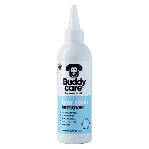 Buddycare Dog Tear Stain Remover Fast-Acting Tear Stain Remover for Dogs | Naturally Derived, PH-Balanced Formula (200ml)
