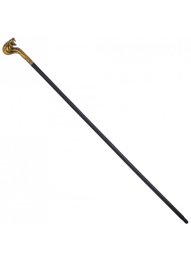 Spooktacular Creations Halloween Walking Cane, Egyptian Snake Staff Walking Stick for Halloween Mystical Pharaoh Ancient Themed Dress Up Party, Pimp Cane Prop for Halloween Party Pretend Play Costume
