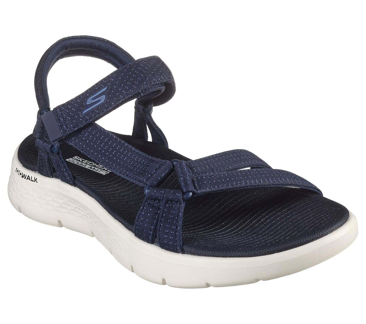 Skechers Performance Women's GO WALK FLEX SANDAL - SUBLIME,Navy,10