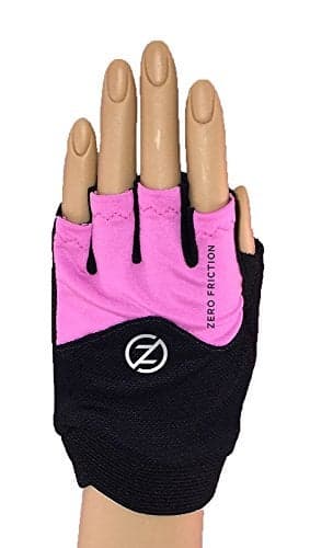Zero Friction Women's Fitness Pull On Gloves, One Size, Pink