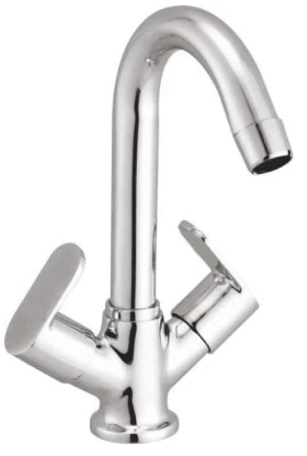 JAGGER JAG217 Table Top Brass Centre Hole Basin Mixer for Bathroom Wash Basin Perfect for Hot Cold Water Both Droop