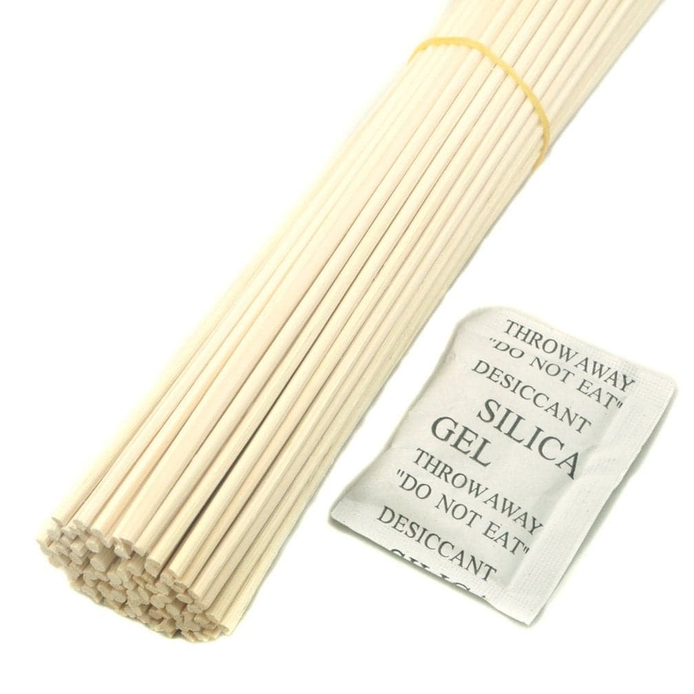 100 Pieces Natural Rattan Reed Diffuser Replacement Sticks 8 x 3mm