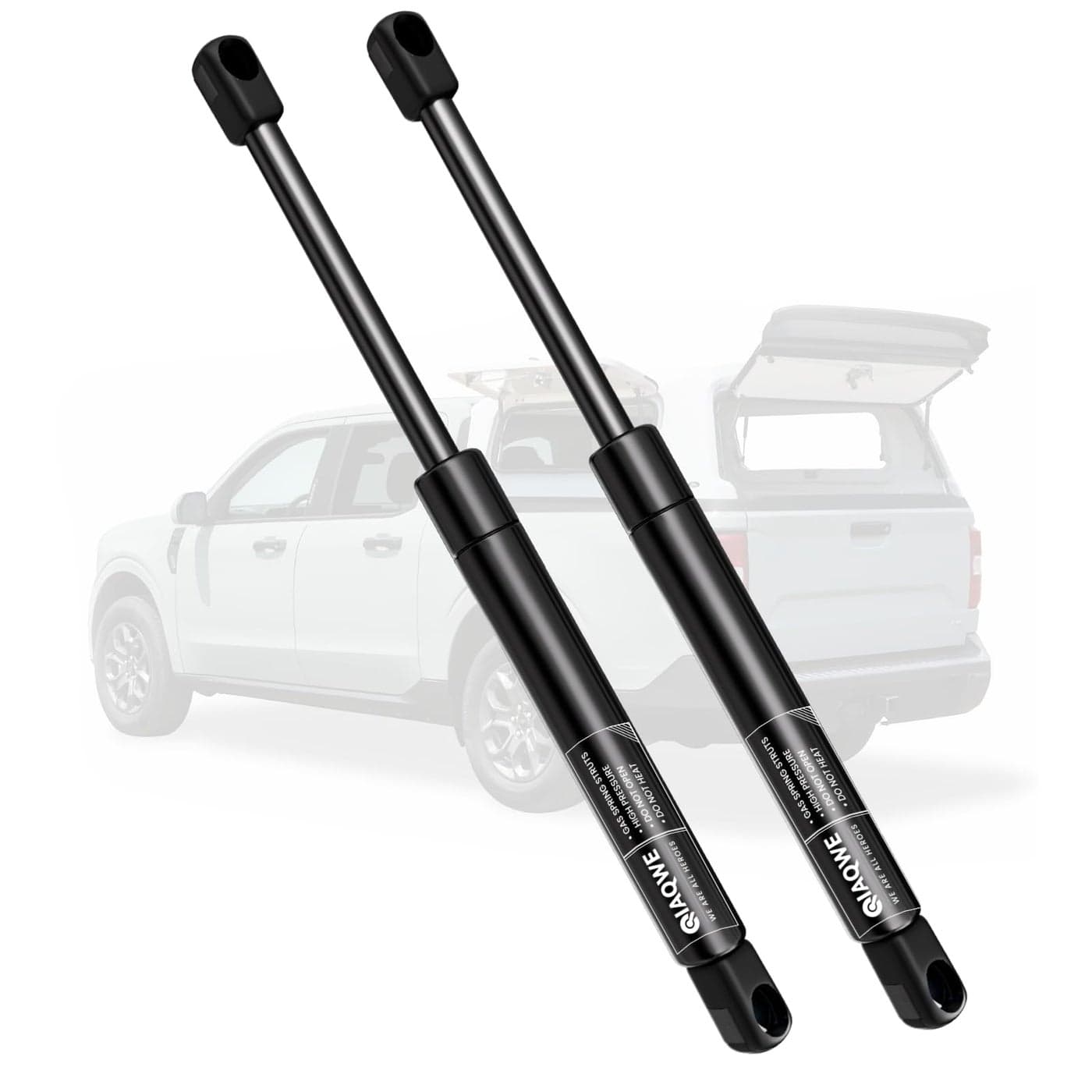 IAQWE C1612104 12Inch 50Lb222N Gas Struts Shocks Springs Lift Support for Snugtop are Leer Truck Camper Shell Topper Rear Cap Window Door Pickup Canopy Lid 2PCS