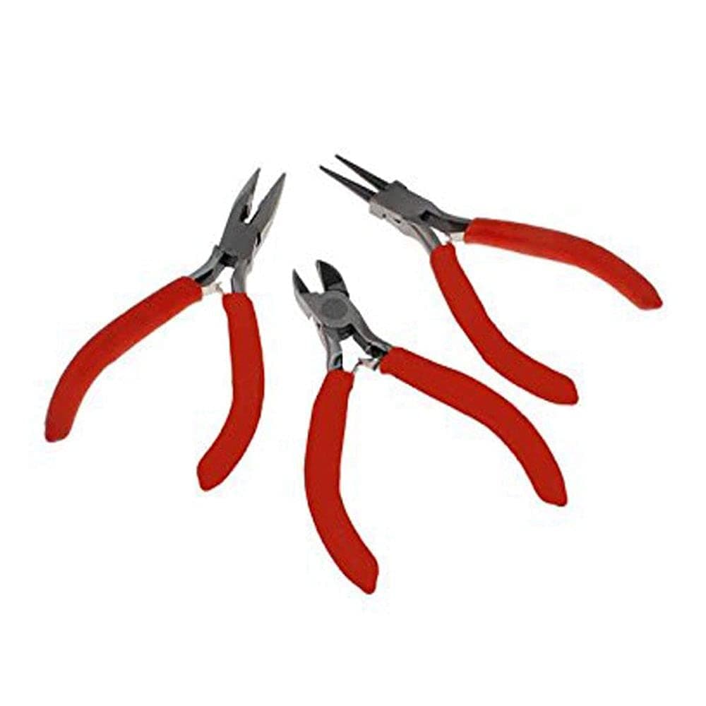 Diy Crafts 11955 7314 Pliers Stainless Steel Needle Nose Multifunctional Making Hand Tool Multicolor 3 Piece