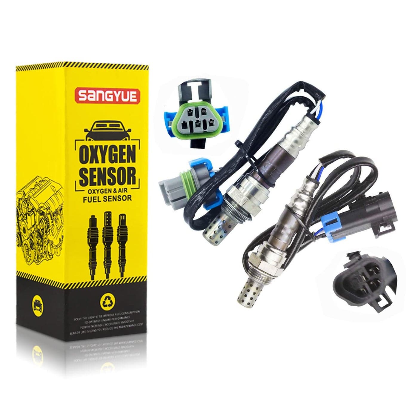 Sangyue 2X Oxygen Sensor 1 2 for 20112012 Chevrolet Malibu 24L Upstream Downstream