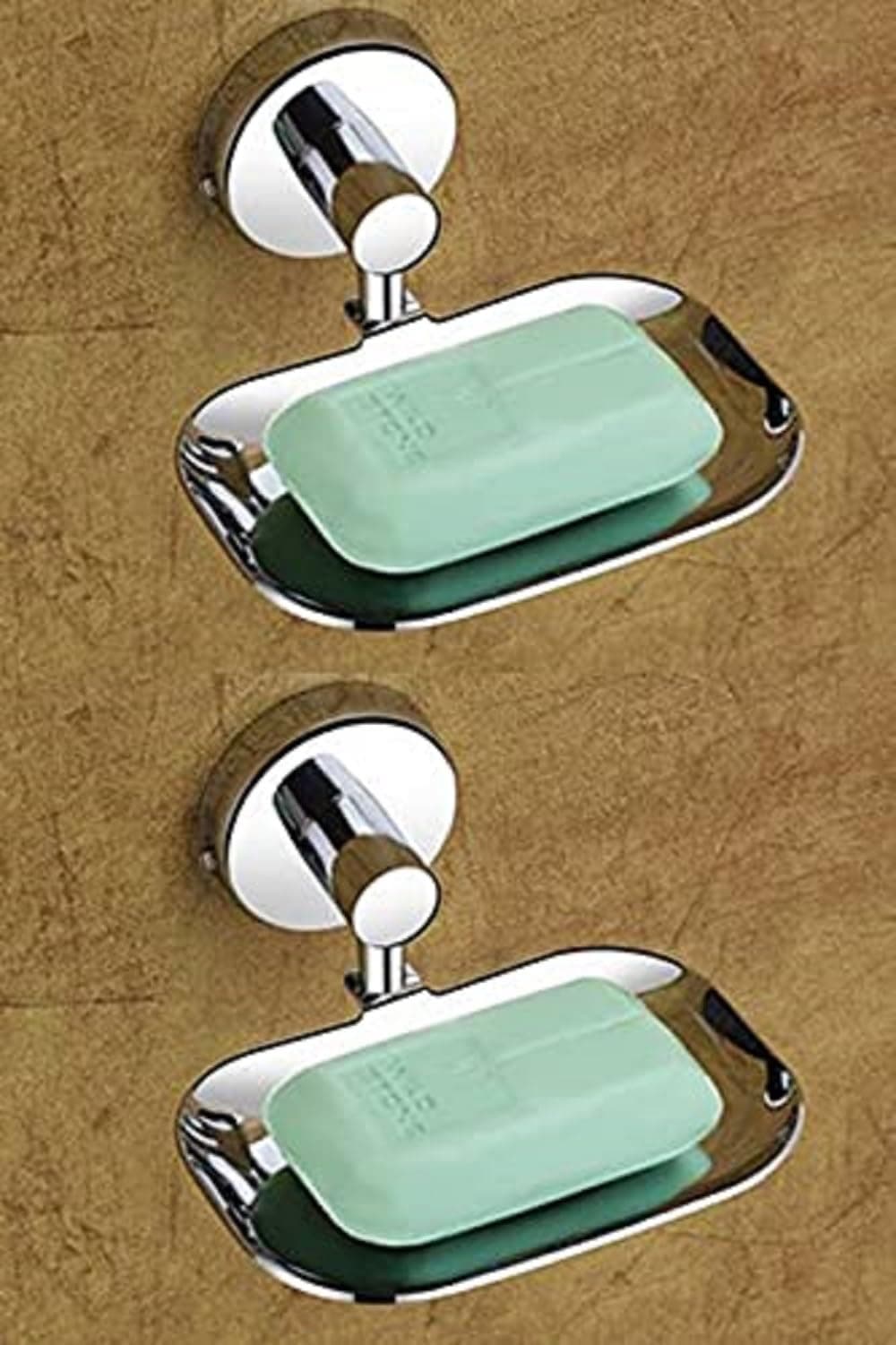 iSTAR 304 Stainless Steel Anti Rust Corrosion-Free Soap Holder (Medium, Silver Finish) (Pack of 2)