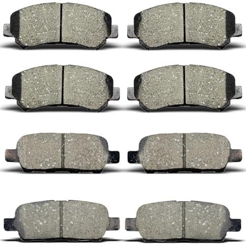 ALADICHE Front Rear Brake Pads Set Fit For 2008-2013 Nissan ROGUE, for 2009-2014 2016-2022 Nissan Maxima