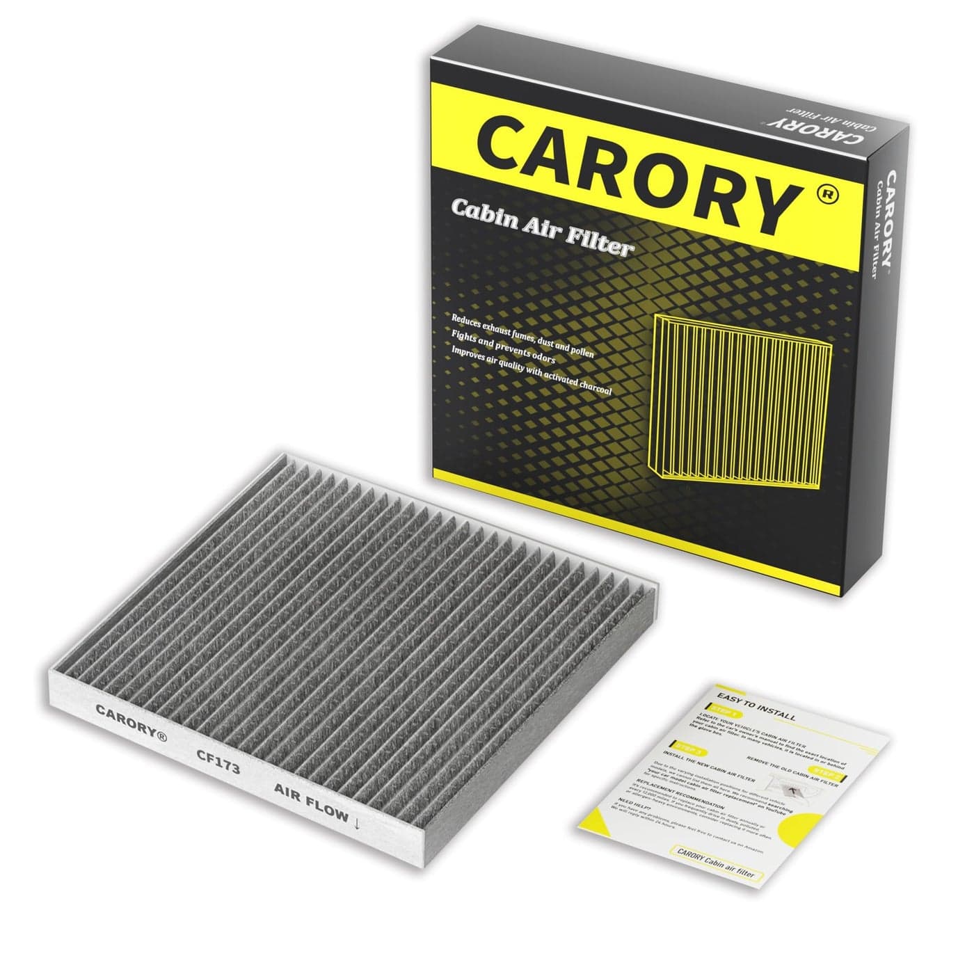 CARORY Cabin Air Filter wActivated Carbon for 20072012 Nissan Altima 20092014 Murano 20092014 Maxima 20112017 Quest 27277JA000 27277JA00A 2008 2009 2010 2011 2012 2013 2014 2015 2016
