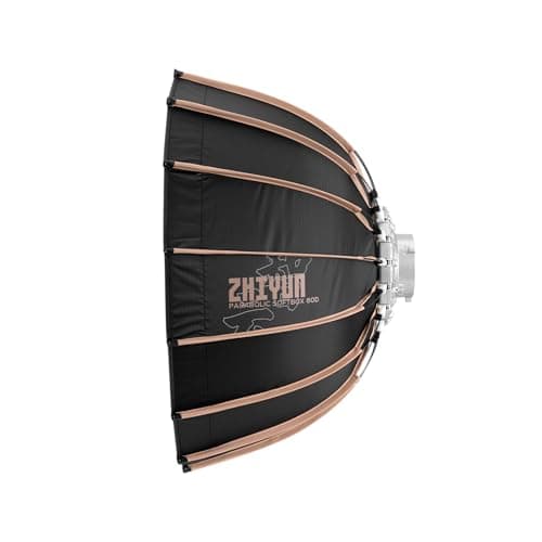 ZHIYUN Parabolic Light Softbox 24inch60cm Light Dome Quick Release with Bowens Mount for ZHIYUN Molus G60 X100 G200 X60 B100 B200 B300 B500 X100 Video Light