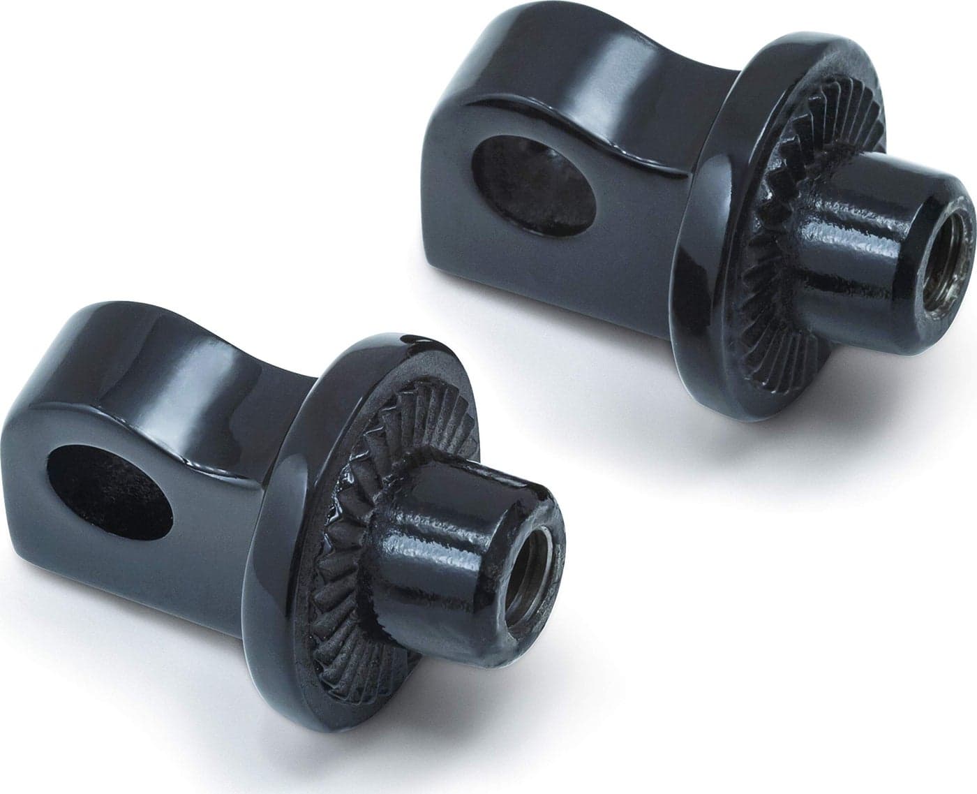 Kuryakyn Splined Peg Adapters Gloss Black