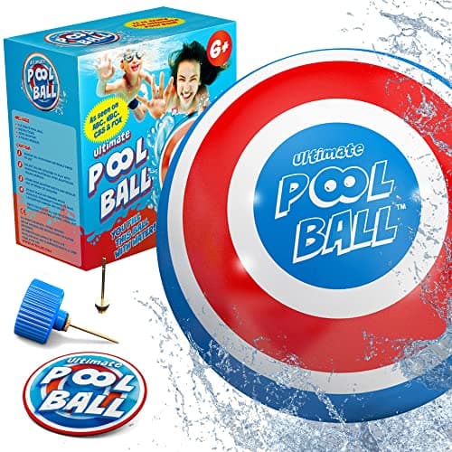 Activ Life Ultimate Pool Ball WaterFillable Underwater Ball Passing Dribbling Diving Fun Swimming Pool Toys for Kids Adults Summer Gifts Beach Games for Family BlueRed 6