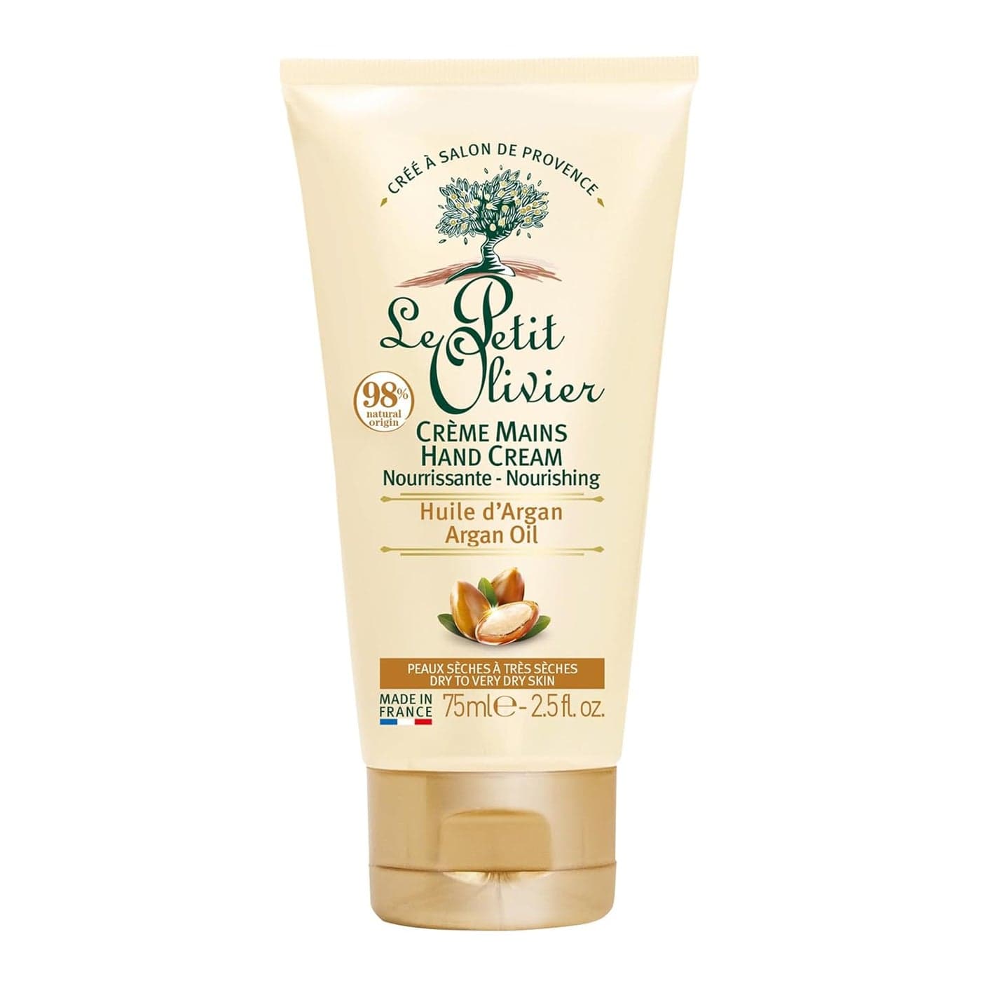 Le Petit Olivier Nourishing Hand Cream Enriched With Argan Oil Softens Nourishes and Protects Hands Soothes The Sensation Of Tightness And Discomfort Silicone Free 25 Oz