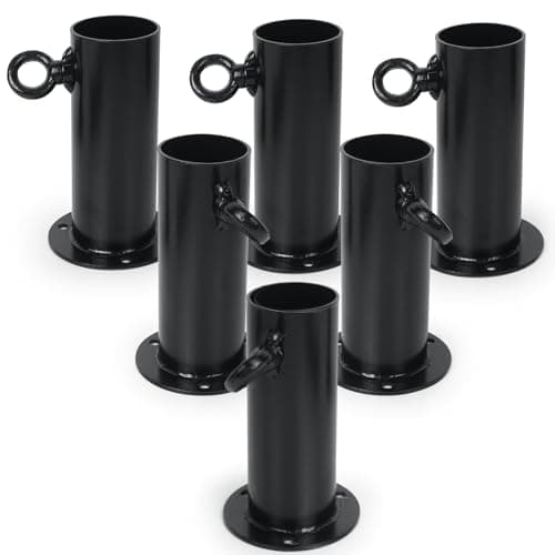 Aoneky 1 38 6810Legs High Peak Corner Canopy Fitting Couplers Kit Frame Carport Connectors 6Pack Foot Pad