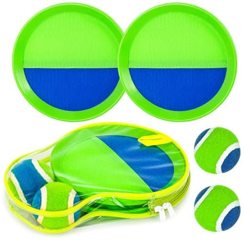 Sticky Toss and Catch Ball Game Set Kids Toddlers Outdoor Indoor Activity Toys for Boys Girls 3 4 5 6 7 812 Year Old Great Games for Beach Pool Yard Birthday Gifts Easter Basket Stuffers