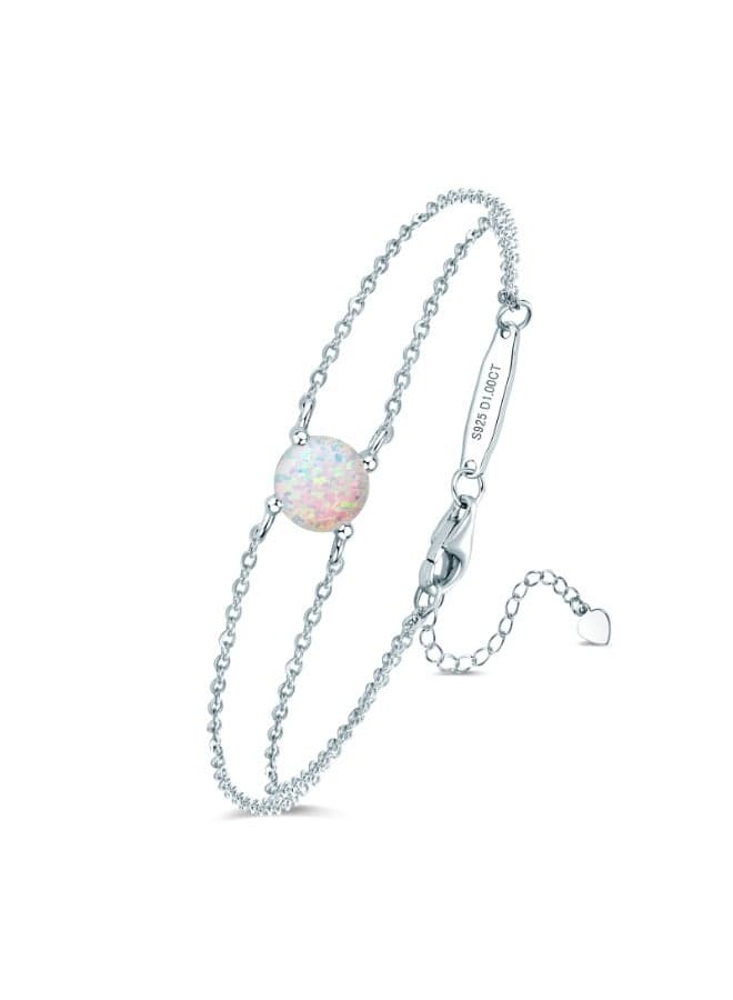S925 Sterling Silver Bracelet Birthstone Jewelry-November