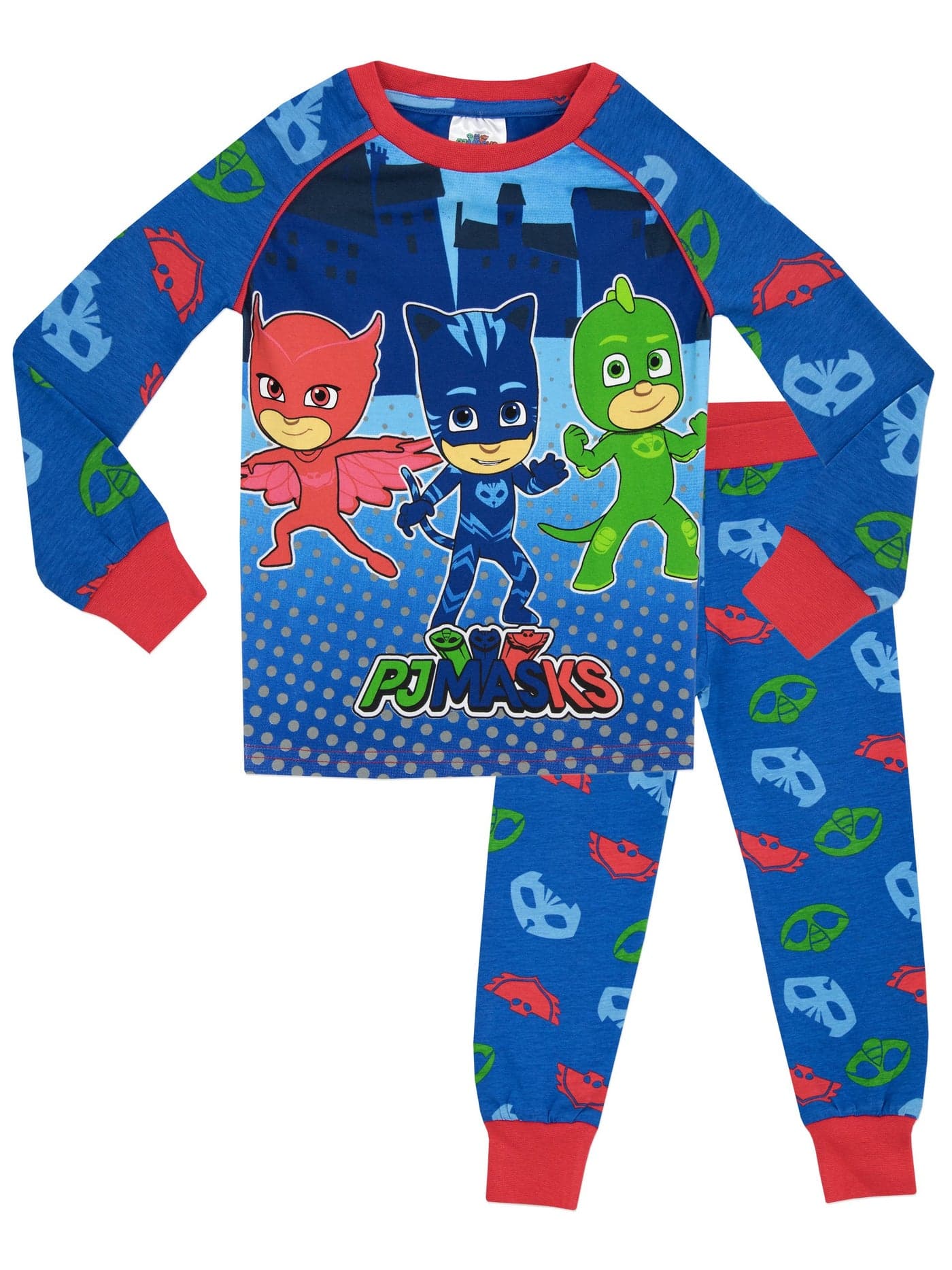 PJ Masks Pajamas | Cozy Kids Pajamas | Catboy Owlette Gekko | Boys Cotton Pajama Set Size 7 Multicoloured