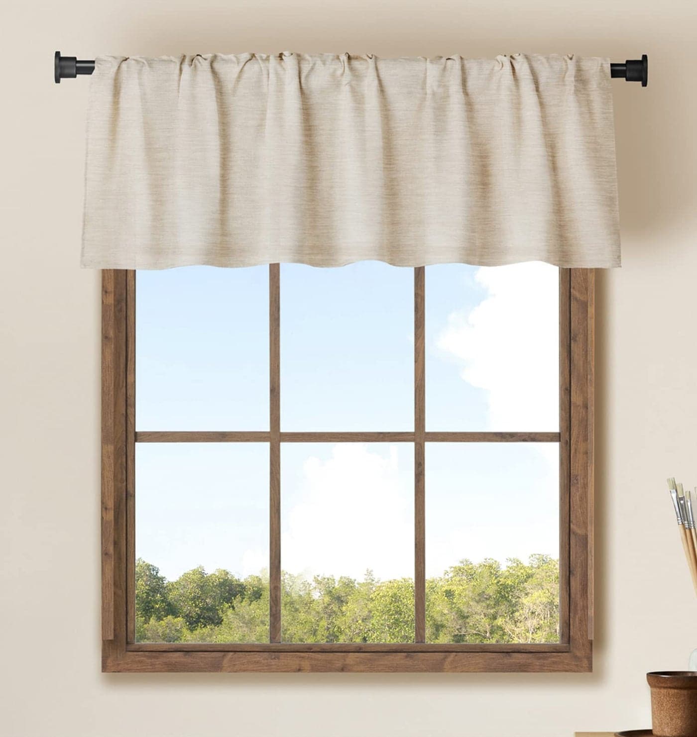 Buffalo Window Valences Hard Burlap