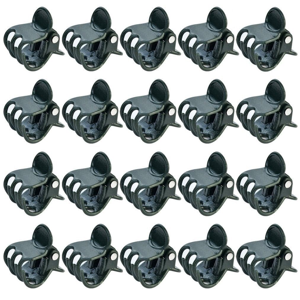 baotongle 100 pcs Plant Clips, Orchid Clips Plant Orchid Support Clips Flower and Vine Clips for Supporting Stems Vines Grow Upright Dark Green