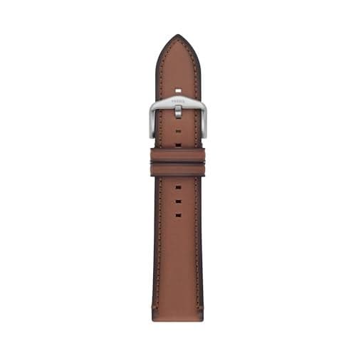 Fossil Mens 22mm Medium Brown LiteHide Leather Watch Band