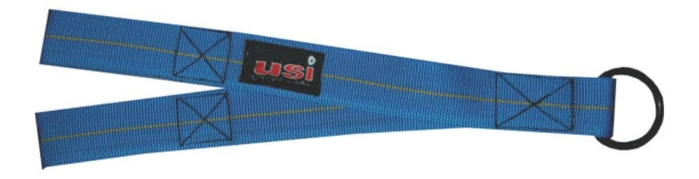 USI UNIVERSAL Ab Strap, Gym Cable Attachment Straps for Heavy Workout, Short Reinforced stitching Size: 16”x2” Blue Abs Strap, Ab Straps for Pull Up Bar Workout, Fitness, Gym and Abdominal Exercises