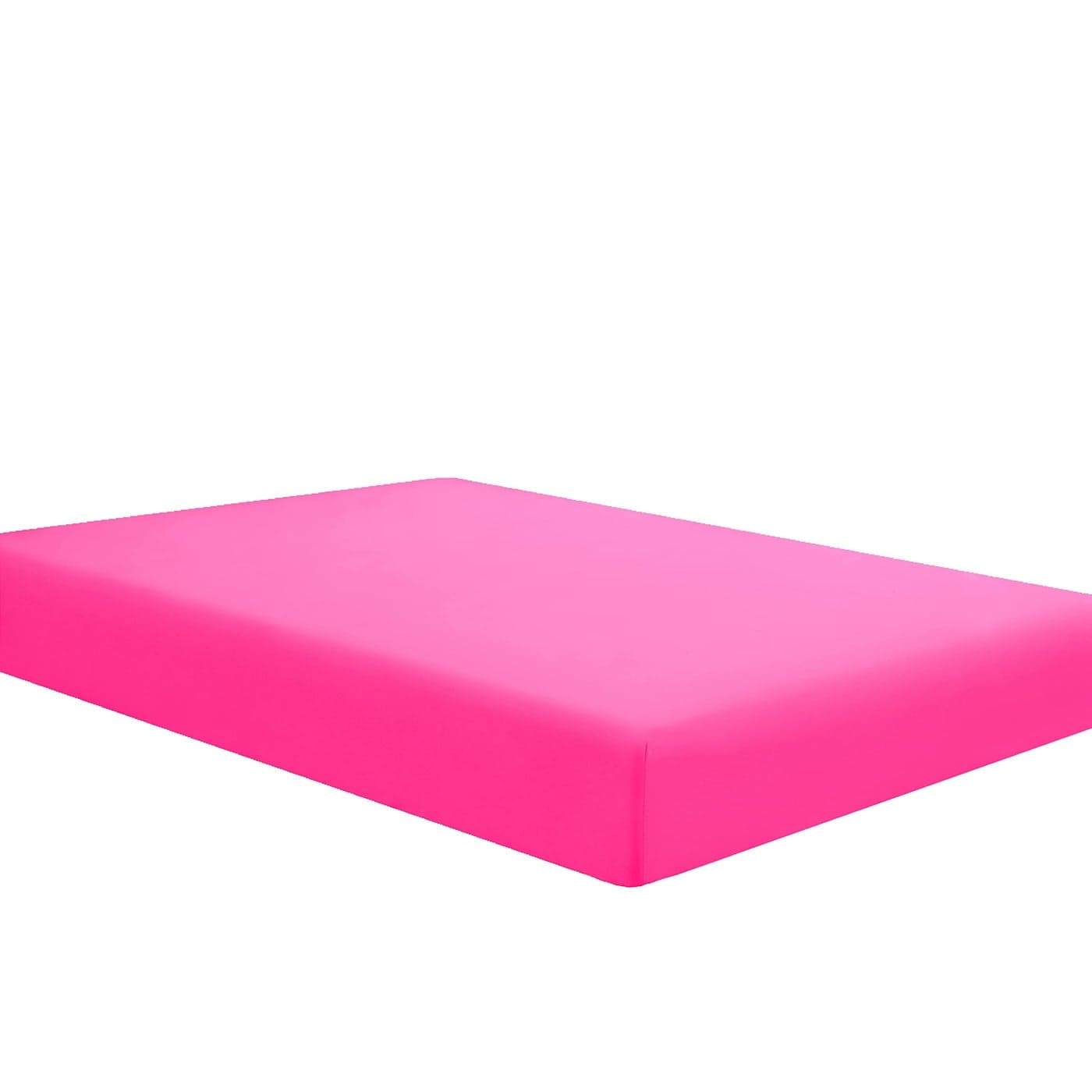 Sfoothome Hot Pink Fitted Sheet 14 Inch Pocket Deep Microfiber Sheets Queen Size