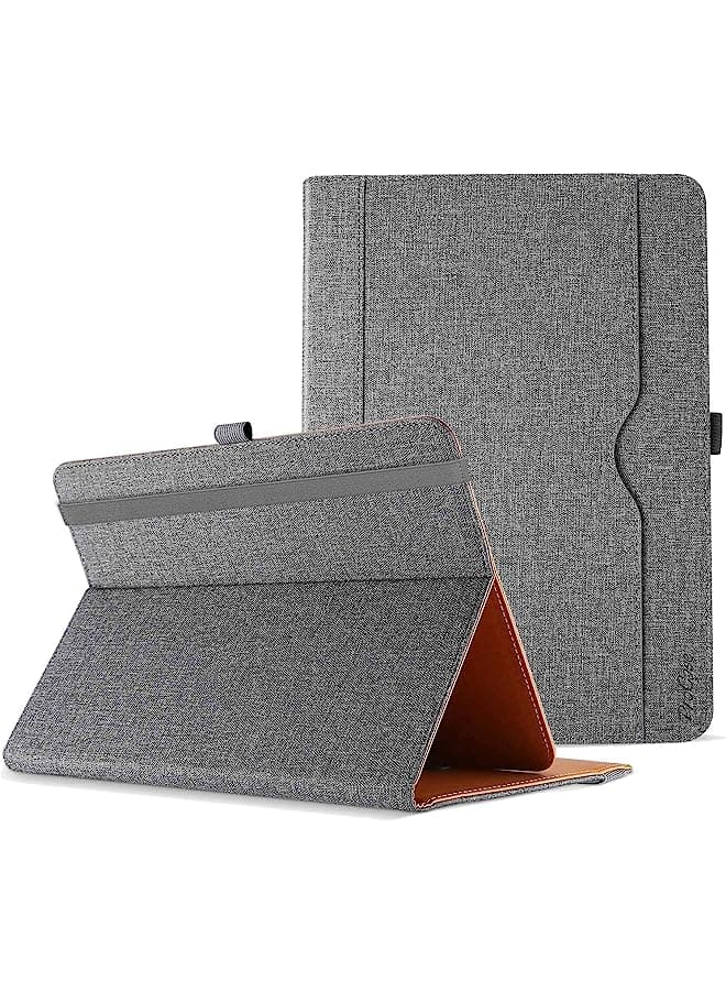 Universal Case For 9-10 Inch Tablet, Stand Folio Universal Tablet Case Protective Cover For 9" 10.1" Touchscreen Tablet, With Adjustable Fixing Band And Multiple Viewing Angles –Grey