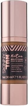 Skinny Tan Notox Beauty Elixir Gradual Fake Tan Face Serum for Natural Glow with Vitamin E to Soothe Plump Skin Vegan CrueltyFree Face Care 30ml